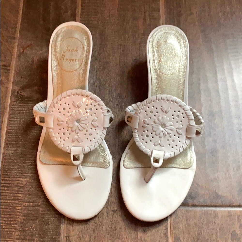 White Jack Rogers sandals